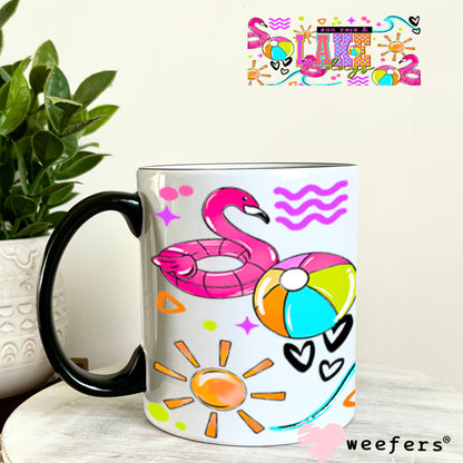UV DTF Cup Wraps - Sun Rays and Lake Days 11oz Coffee Mug Weefers