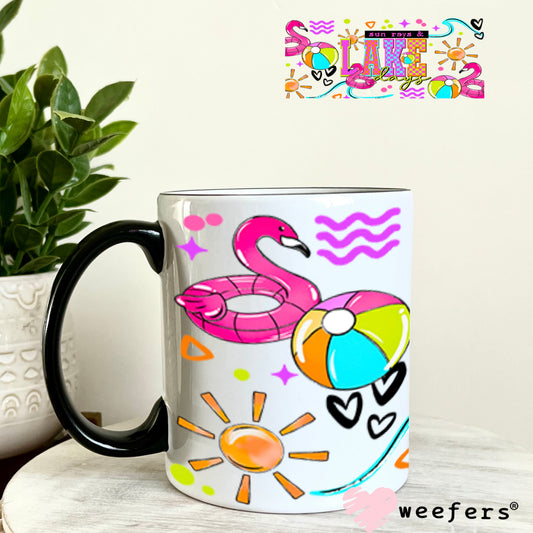 UV DTF Cup Wraps - Sun Rays and Lake Days 11oz Coffee Mug Weefers