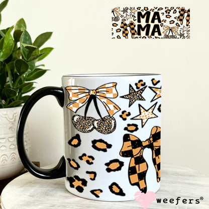 UV DTF Cup Wraps - Mama Orange and Camo 11oz Coffee Mug Weefers