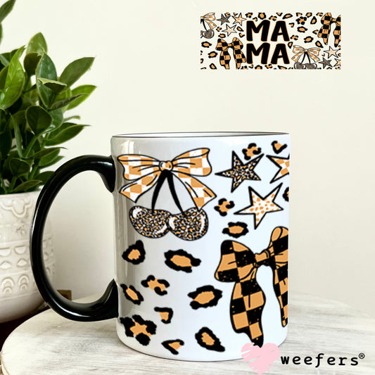 UV DTF Cup Wraps - Mama Orange and Camo 11oz Coffee Mug Weefers