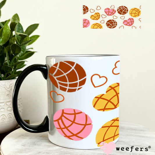 UV DTF Cup Wraps - Mexican Danish Pan Dulce 11oz Coffee Mug Weefers