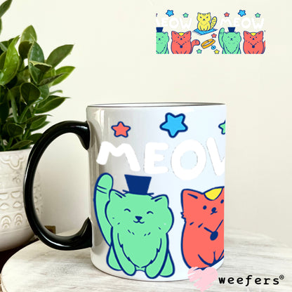 UV DTF Cup Wraps - Meow Cat Friends 11oz Coffee Mug Weefers