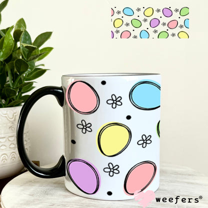 UV DTF Cup Wraps - Colorful Easter Eggs 11oz Coffee Mug Weefers