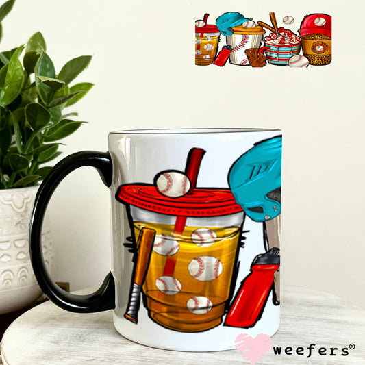 UV DTF Cup Wraps - Baseball Coffee 11oz Coffee Mug Weefers