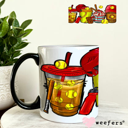 UV DTF Cup Wraps - Softball Coffee 11oz Coffee Mug Weefers