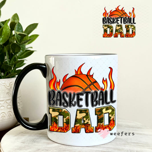 UV DTF Decal - Basketball Dad 11oz Coffee Mug Weefers