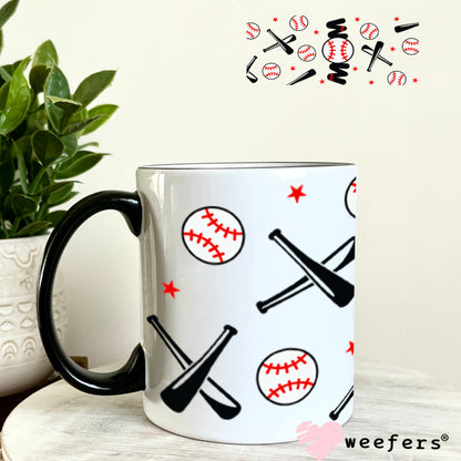 UV DTF Cup Wraps - Baseball Mom 11oz Coffee Mug Weefers