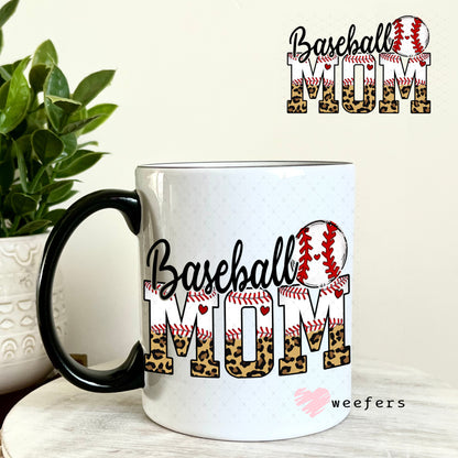 UV DTF Decal - Baseball Mom 11oz Coffee Mug Weefers
