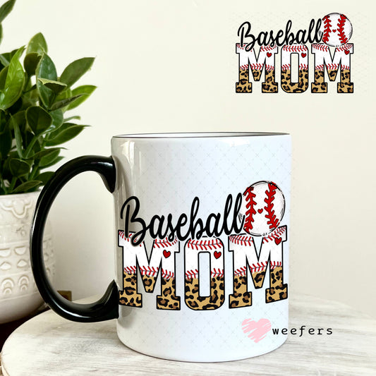 UV DTF Decal - Baseball Mom 11oz Coffee Mug Weefers