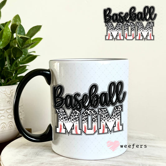 UV DTF Decal - Baseball Mom 11oz Coffee Mug Weefers