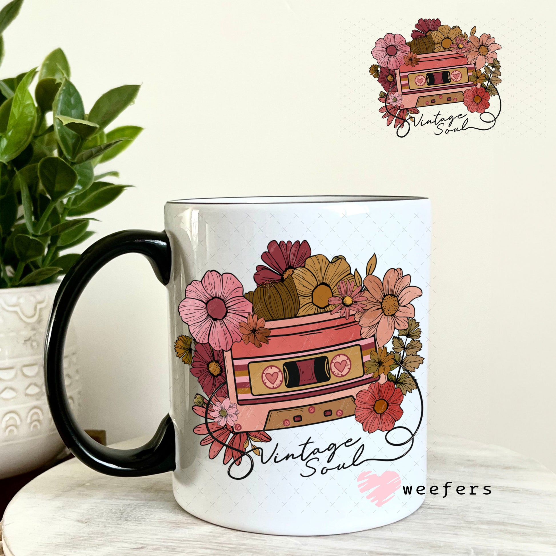 UV DTF Decal - Vintage Soul 11oz Coffee Mug Weefers