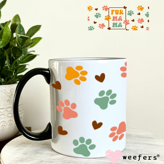 UV DTF Cup Wraps - Fur Mama 11oz Coffee Mug Weefers