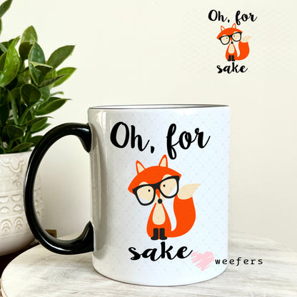 UV DTF Decal - Oh For Fox Sake 11oz Coffee Mug Weefers
