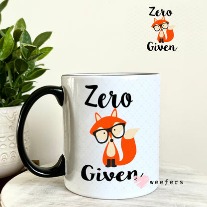 UV DTF Decal - Zero Fox Given 11oz Coffee Mug Weefers