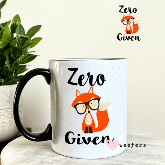 UV DTF Decal - Zero Fox Given 11oz Coffee Mug Weefers