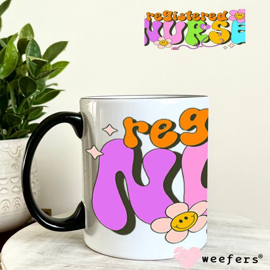 UV DTF Cup Wraps - Registered Nurse 11oz Coffee Mug Weefers