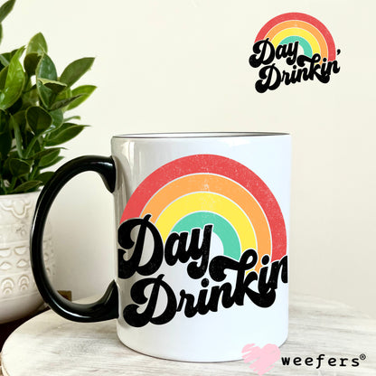 Day Drinkin' UV DTF Decal 11oz Coffee Mug Weefers
