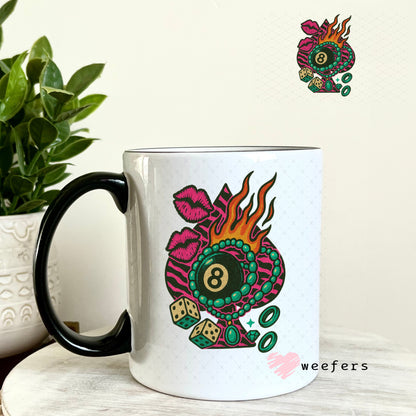UV DTF Decal - Spade Eightball 11oz Coffee Mug Weefers
