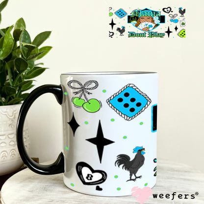 UV DTF Cup Wraps - Mama Don't Play- Weefers® Exclusive 11oz Coffee Mug Cup Wrap Weefers