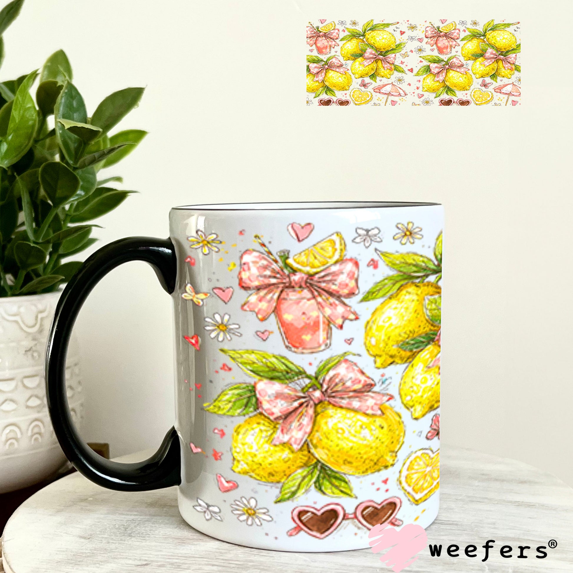 UV DTF Cup Wrap – USA Red White Blue Bows 11oz Coffee Mug Weefers