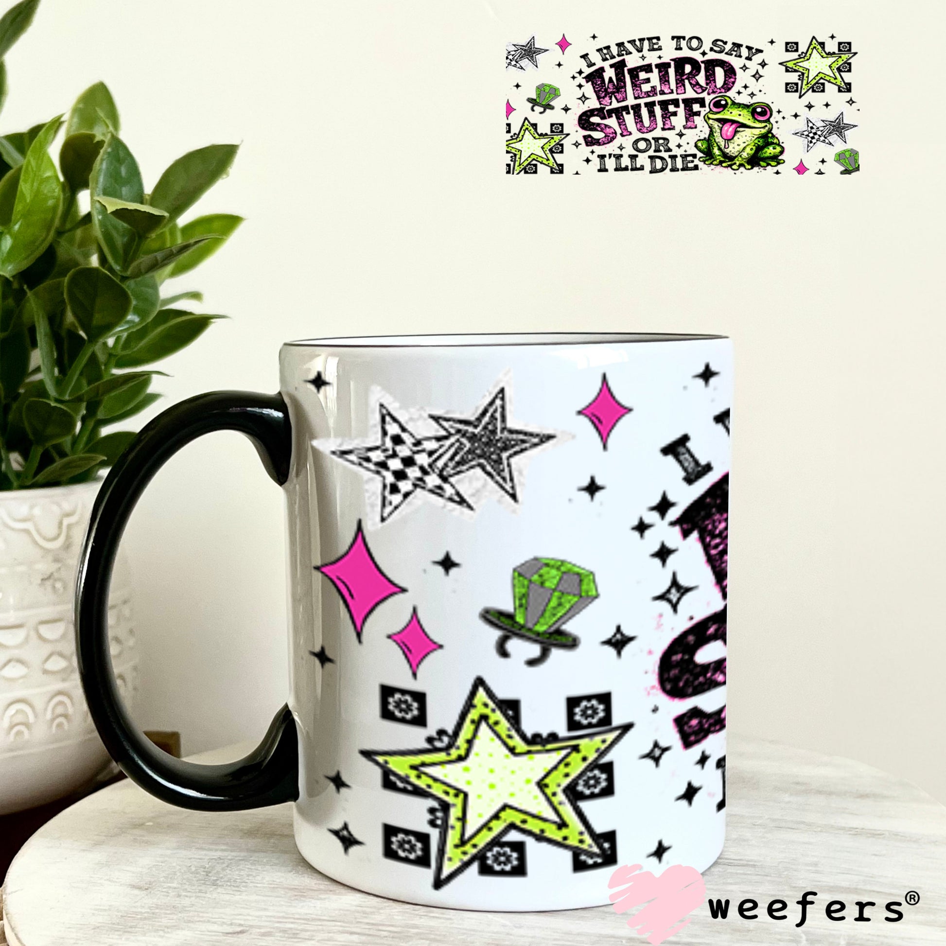 UV DTF Cup Wrap – USA Red White Blue Bows 11oz Coffee Mug Weefers