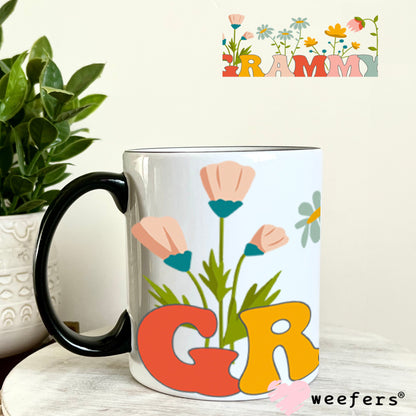 UV DTF Cup Wraps - Grammy Flowers 11oz Coffee Mug Weefers