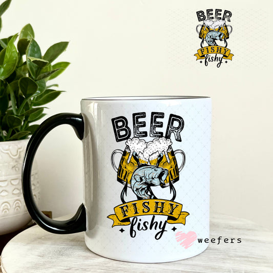 UV DTF Decal - Beer Fishy Fishy 11oz Coffee Mug Weefers