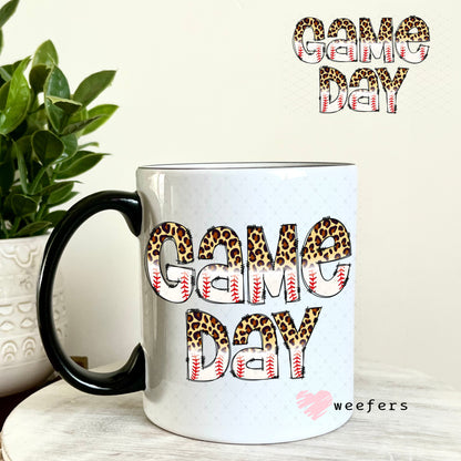 UV DTF Decal - Game Day Baseball 11oz Coffee Mug Weefers