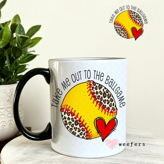 UV DTF Decal - Take Me Out to the Ballgame 11oz Coffee Mug Weefers