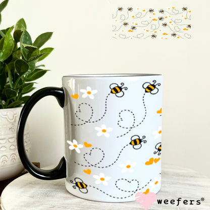 UV DTF Cup Wraps - Busy Bees 11oz Coffee Mug Weefers