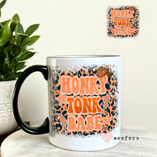 UV DTF Decal - Honky Tonk Babe 11oz Coffee Mug Weefers