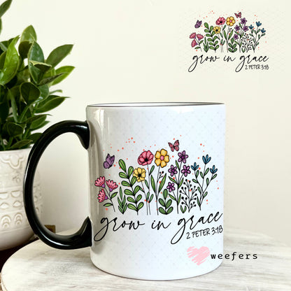 UV DTF Decal - Grow in Grace 11oz Coffee Mug Weefers