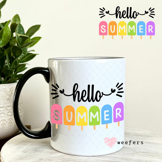 UV DTF Decal - Hello Summer 11oz Coffee Mug Weefers