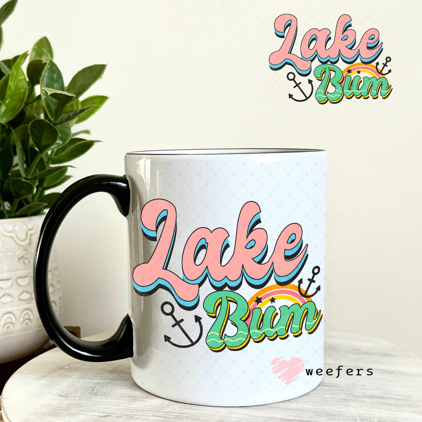 UV DTF Decal - Lake Bum 11oz Coffee Mug Weefers