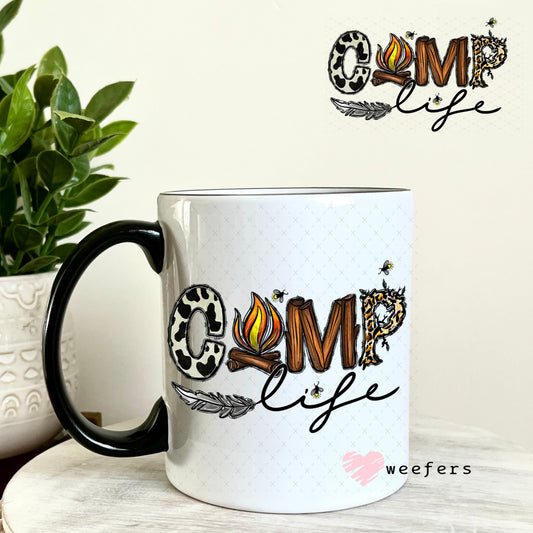 UV DTF Decal - Camp Life 11oz Coffee Mug Weefers