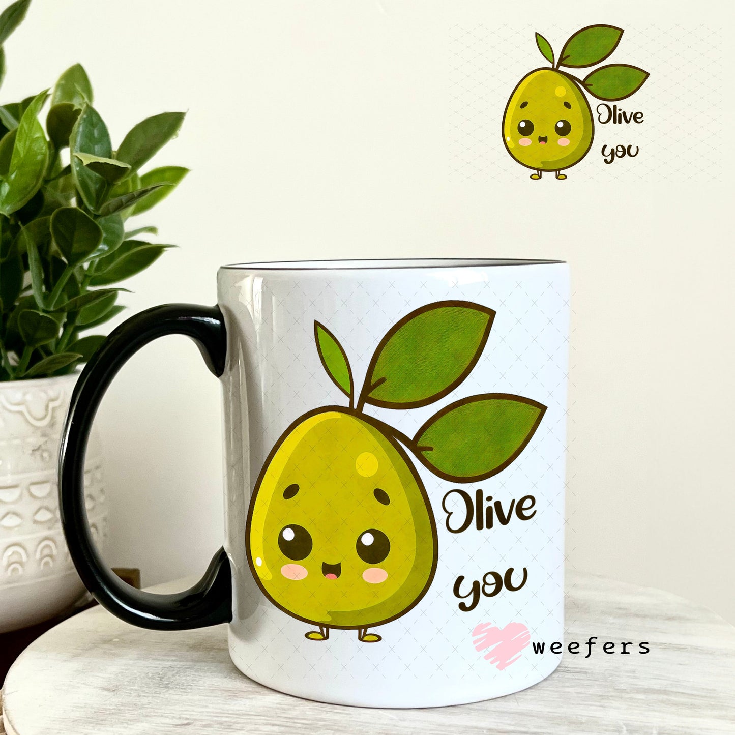 UV DTF Decal - Olive you 11oz Coffee Mug Weefers