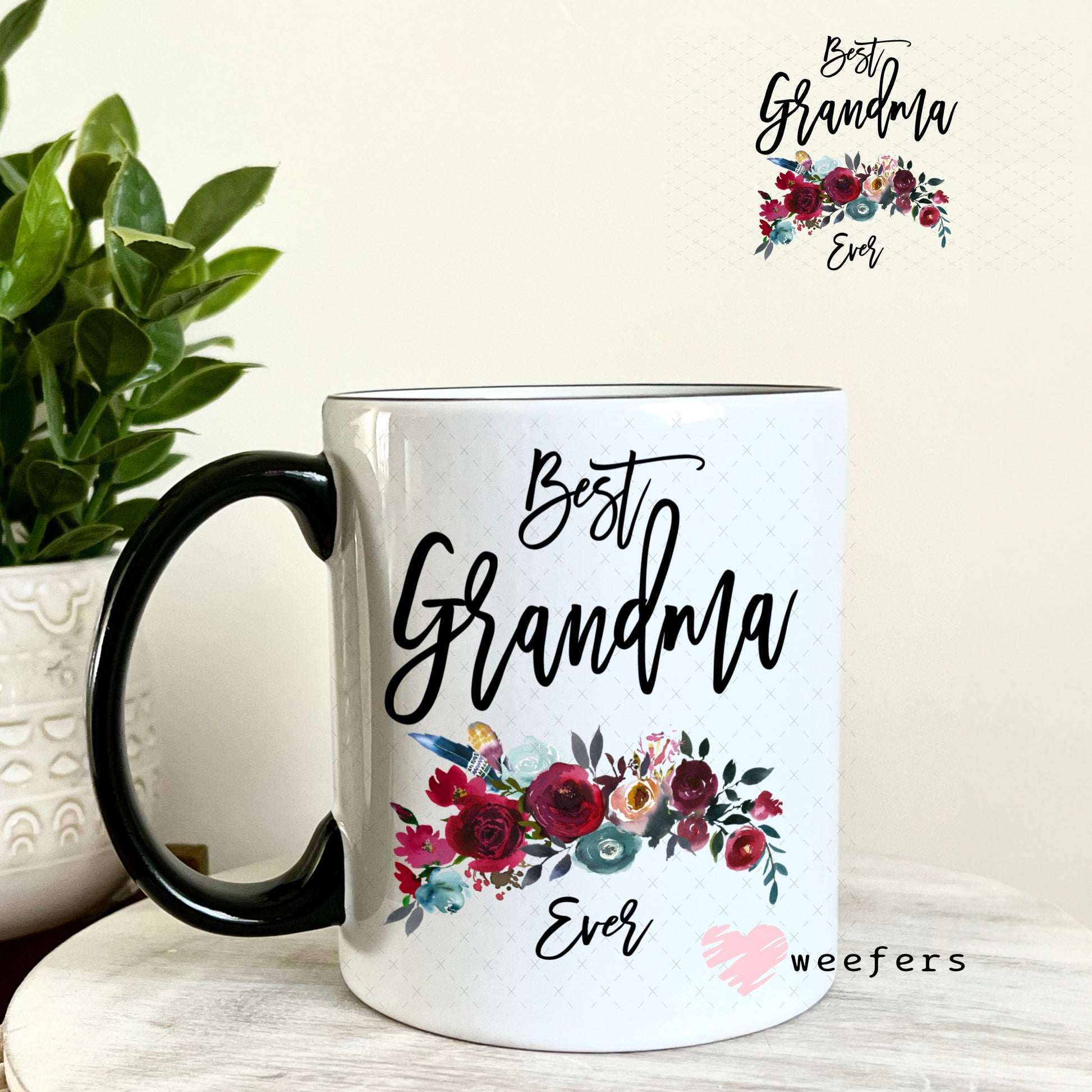UV DTF Decal - Best Grandma Ever 11oz Coffee Mug Weefers