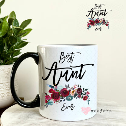 UV DTF Decal - Best Aunt Ever 11oz Coffee Mug Weefers