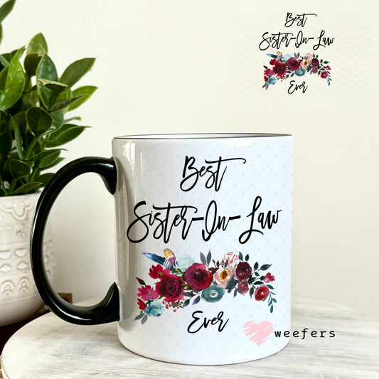 UV DTF Decal - Best Sister In Law 11oz Coffee Mug Weefers