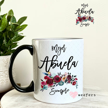 UV DTF Decal - Mejor Abuela Siempre 11oz Coffee Mug Weefers