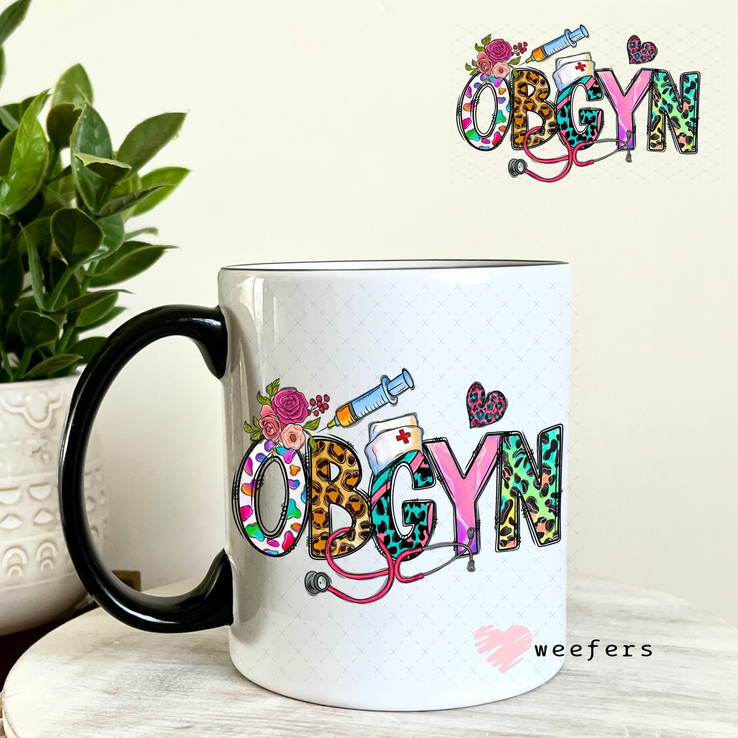 UV DTF Decal - OBGYN Western 11oz Coffee Mug Weefers