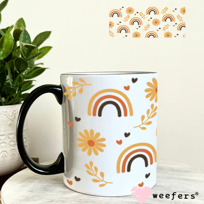 UV DTF Cup Wraps - Boho Rainbows 11oz Coffee Mug Weefers