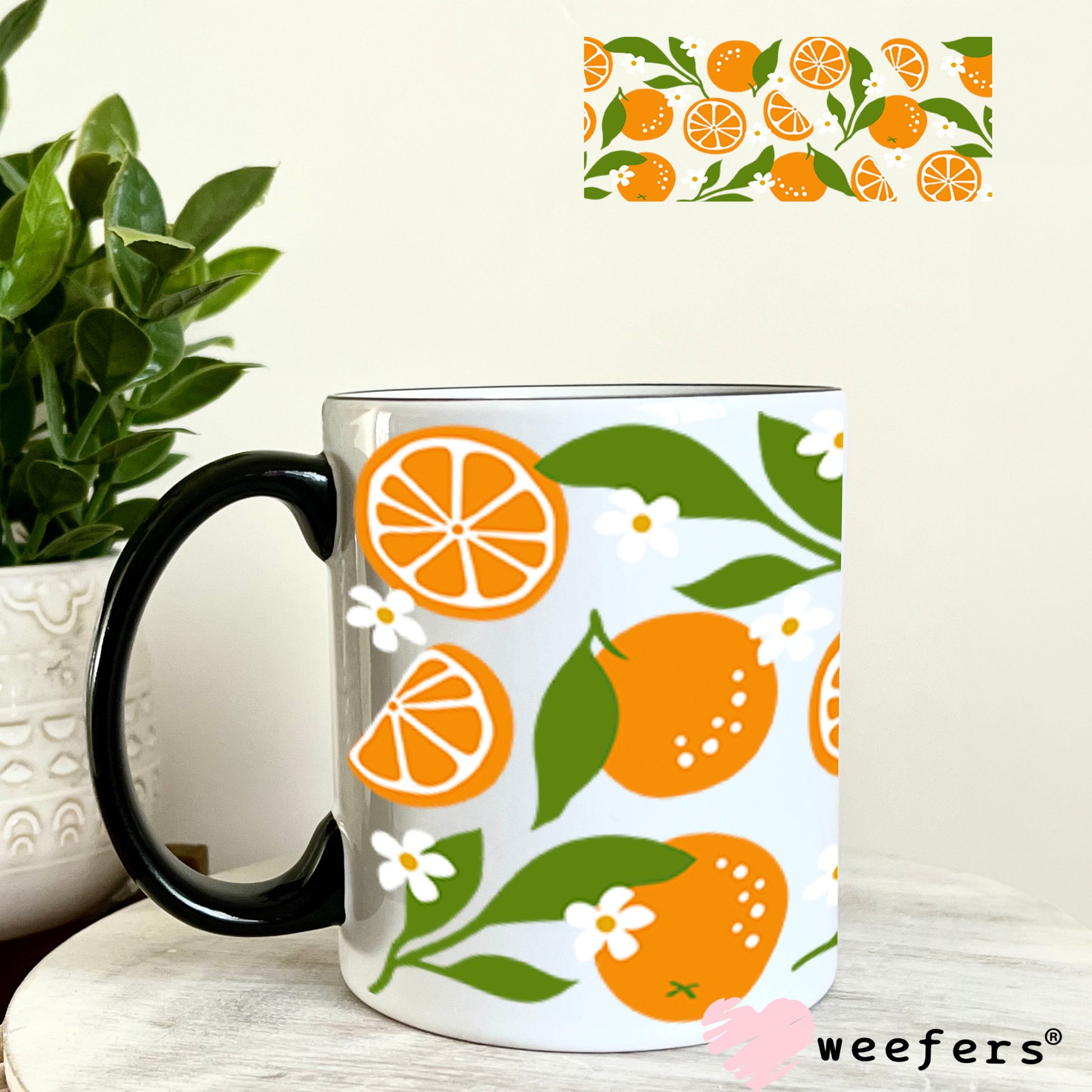 UV DTF Cup Wraps - Oranges 11oz Coffee Mug Weefers