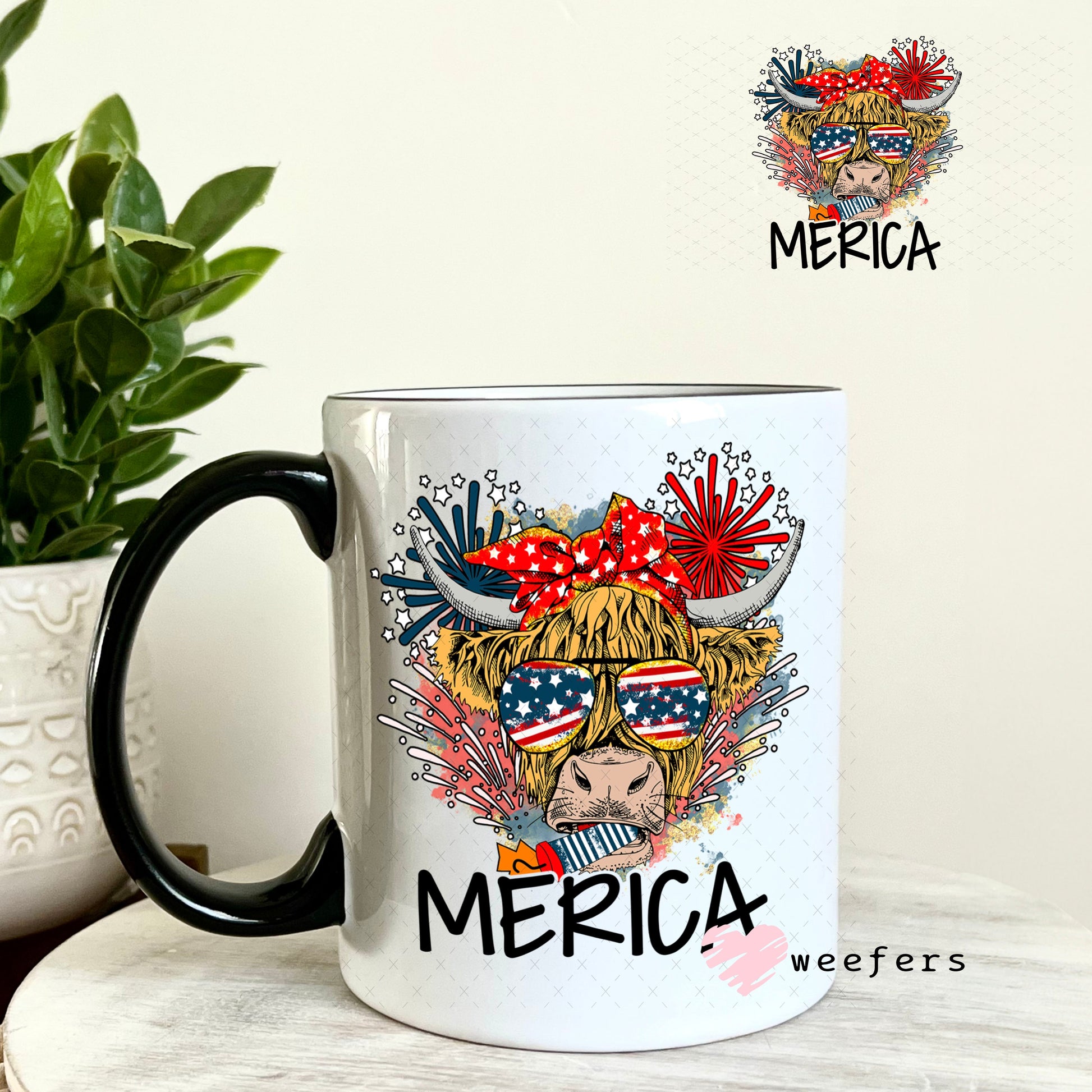 UV DTF Decal - Highlander Merica 11oz Coffee Mug Weefers
