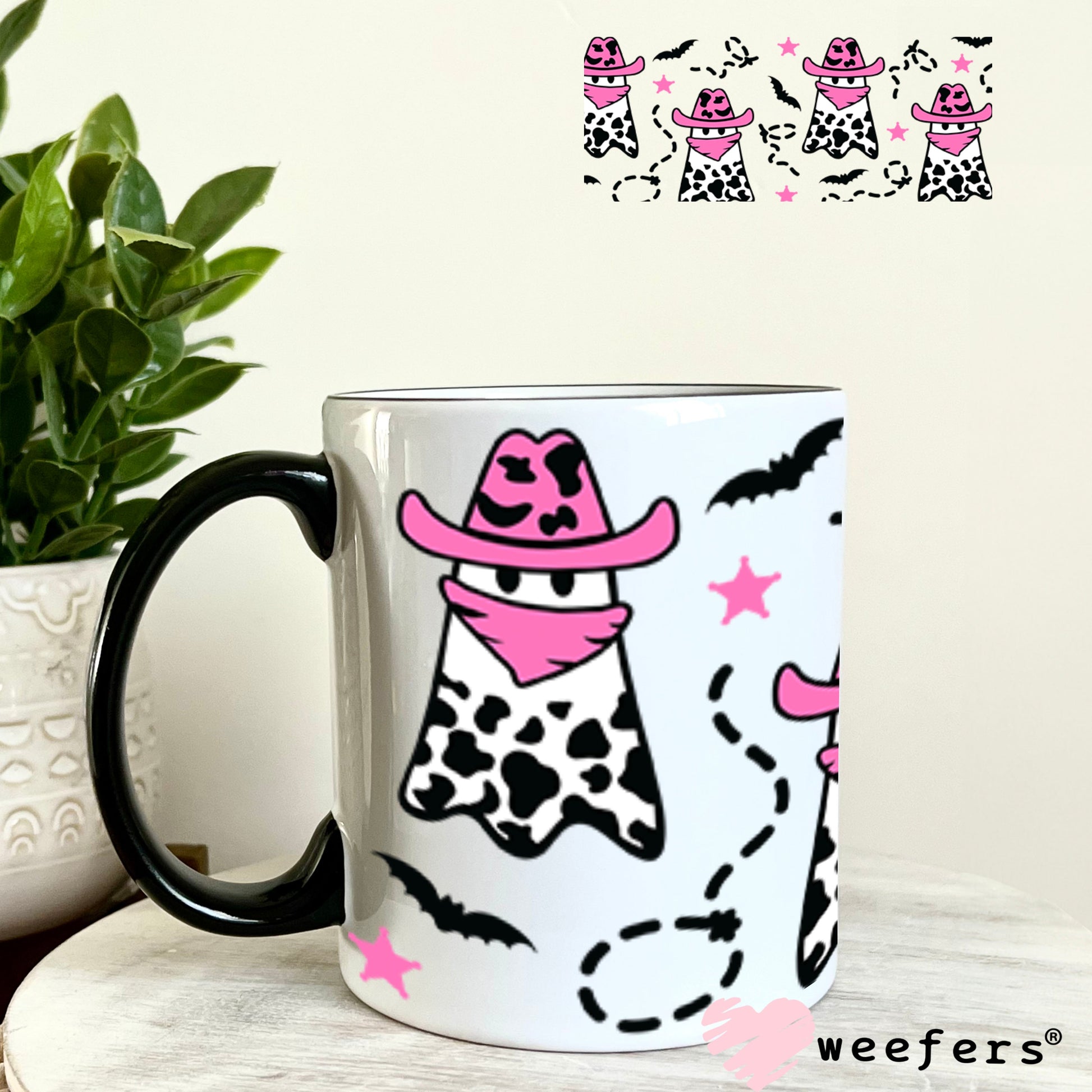 UV DTF Cup Wraps - Cowboy Ghosts 11oz Coffee Mug Weefers