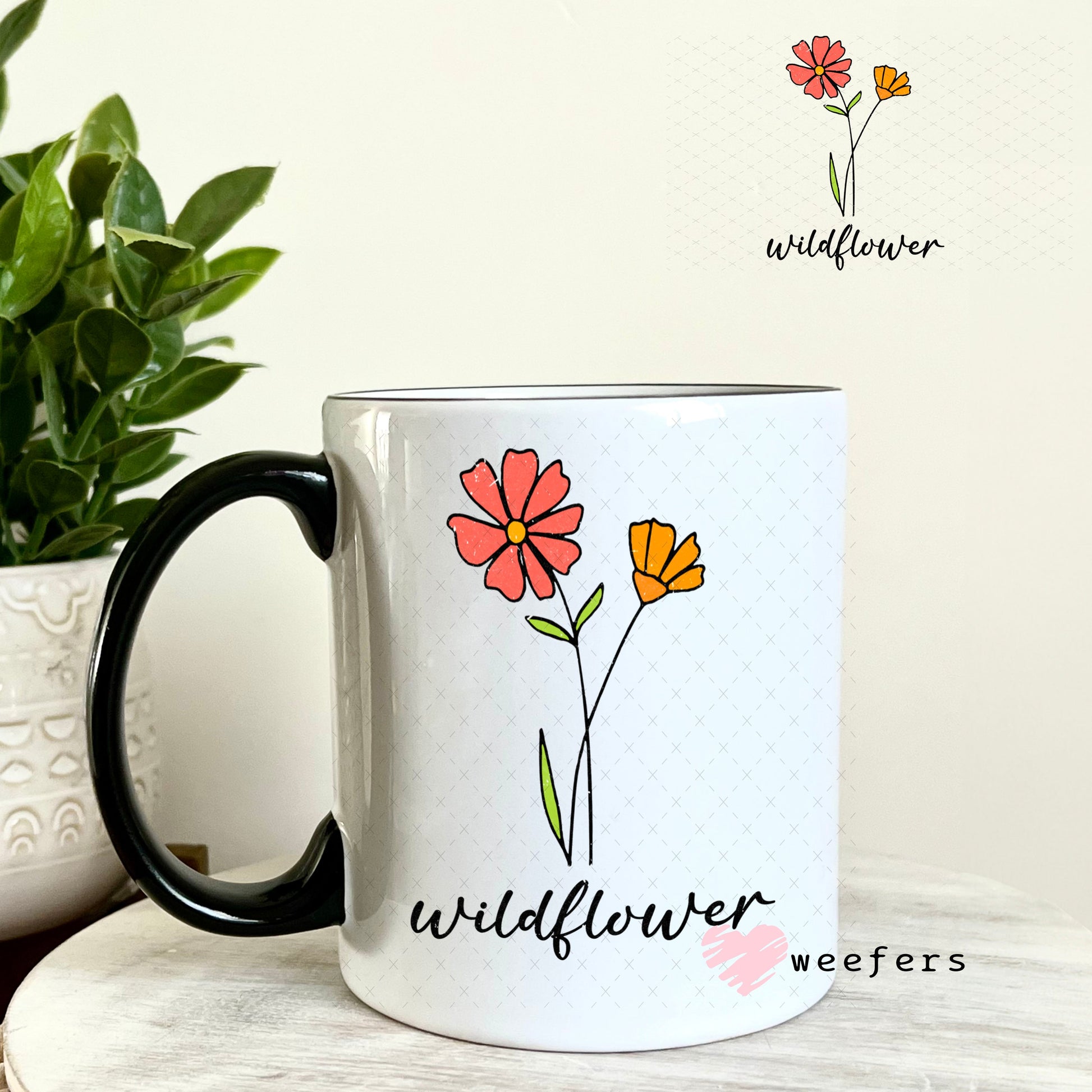 UV DTF Decal - Wildflower 11oz Coffee Mug Weefers