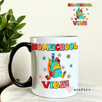 UV DTF Decal - Homeschool Vibes 11oz Coffee Mug Weefers