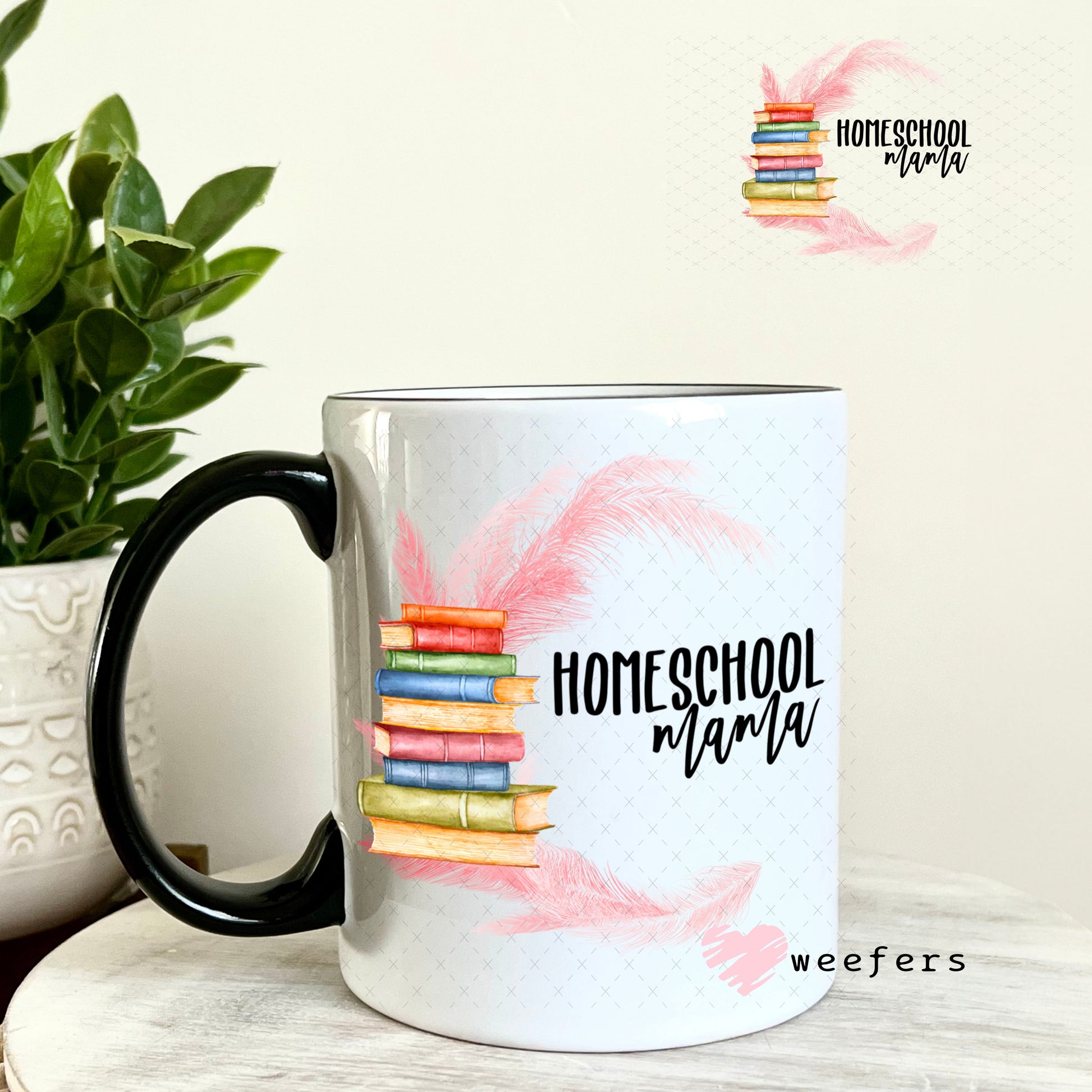 UV DTF Decal - Homeschool Mama 11oz Coffee Mug Weefers