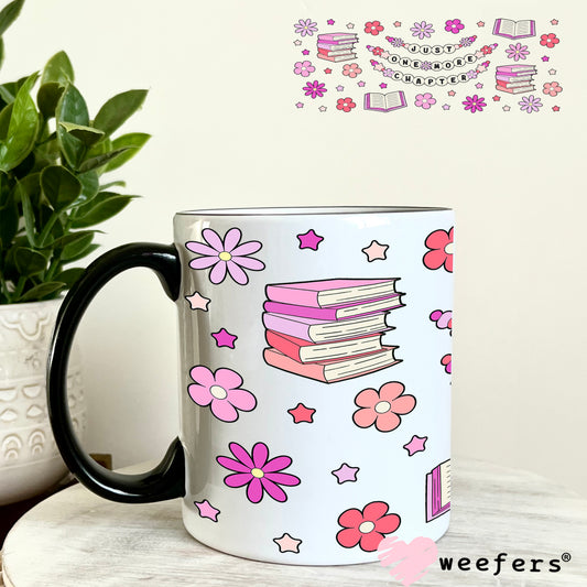 Just One More Chapter Friendship Bracelet UV DTF Cup Wrap 11oz Coffee Mug Weefers