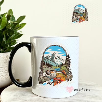 UV DTF Decal - Follow Me and I will make You Fishers of Men Cream 11oz Coffee Mug Weefers